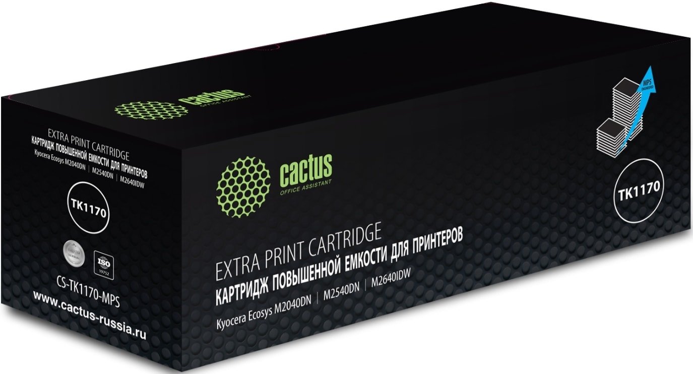 

Картридж CACTUS CS-TK1170-MPS (аналог Kyocera TK-1170)