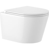 Унитаз подвесной Saniteco KW-9005W в комплекте с инсталляцией + R020467 + R0121A6