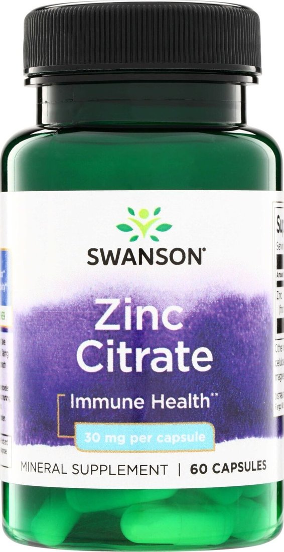 БАД Swanson Zinc Citrate 30 мг (60 капсул)