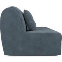 Диван Мебель-АРС Аккордеон Барон №2 ППУ 120x200 (велюр серый/синий HB-178/26)