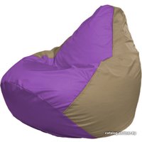 Кресло-мешок Flagman Груша Макси Г2.1-104 (бежевый темный/сиреневый)