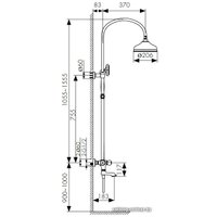 Душевая система  Kaiser Aria 03182-1
