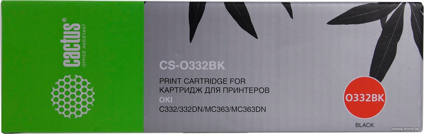 Картридж CACTUS CS-O332BK (аналог OKI 46508736)