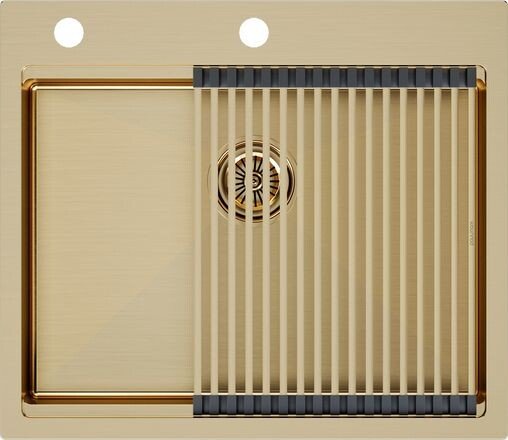 

Кухонная мойка Paulmark Kroner-pro 59 + ролл-мат pro PM705951-BG+R405-BG