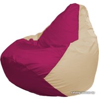 Кресло-мешок Flagman Груша Макси Г2.1-373 (бежевый/фуксия)