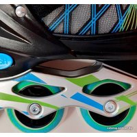 Роликовые коньки Relmax SK-8801-Set Blue/Green (р. 39-42, черный)