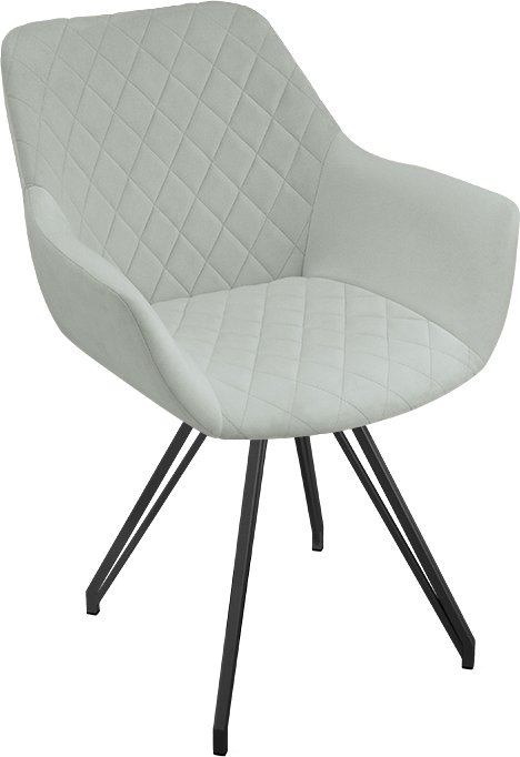 

Стул с подлокотниками Трия Дастин К4 (черный муар/велюр Confetti Silver)