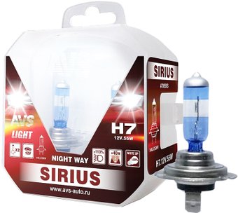 AVS Sirius Night Way H7 2шт