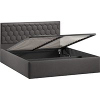 Кровать Трия Порто универсальная с ПМ и заглушиной 140x200 (велюр графит)