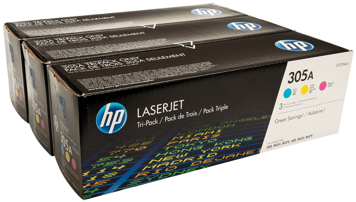 

Картридж HP 305A 3-pack (CF370AM)