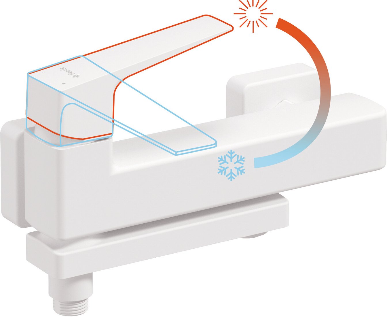 Смеситель Deante Blur Bianco BQL_A12M