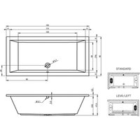 Ванна Riho Lusso 190x90 (с ножками)
