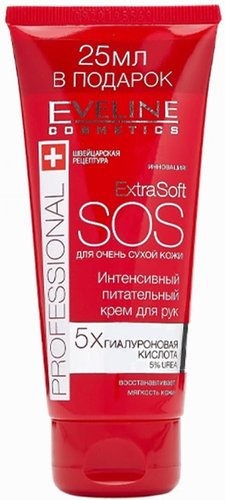 Eveline Cosmetics Крем для рук Extra Soft SOS интенсивный питательный 100 мл