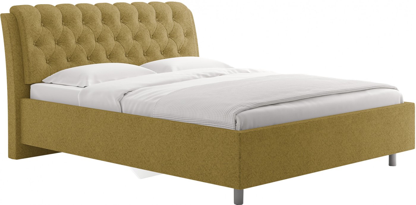 Кровать Сонум Olivia 90x200 (кашемир горчичный)