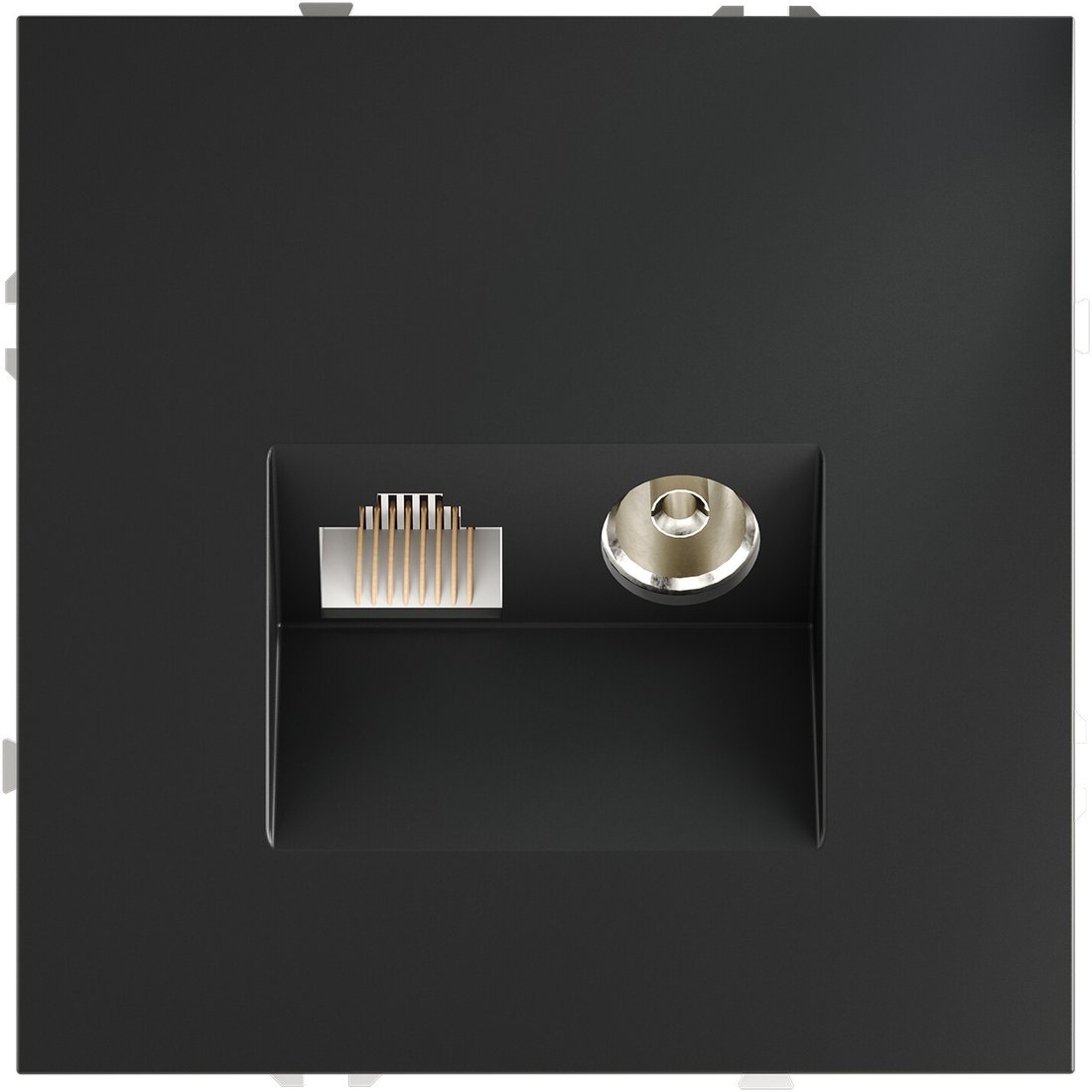 Розетка компьютерная Voltum S70 VLS060707 (графит)