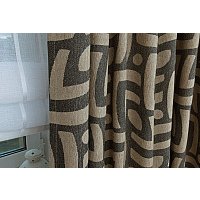 Комплект штор Delfa СШД-050 Insa/80 (160x270, черный/arena)