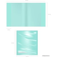 Набор обложек Erich Krause Fizzy Pastel Mint 212x347 мм 53520 (10 шт)