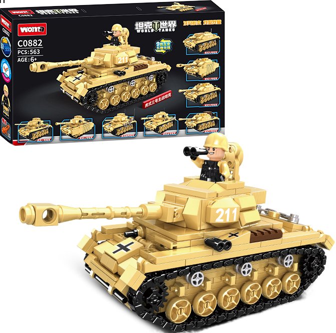 

Конструктор Woma Military C0882 Танки 9 в 1