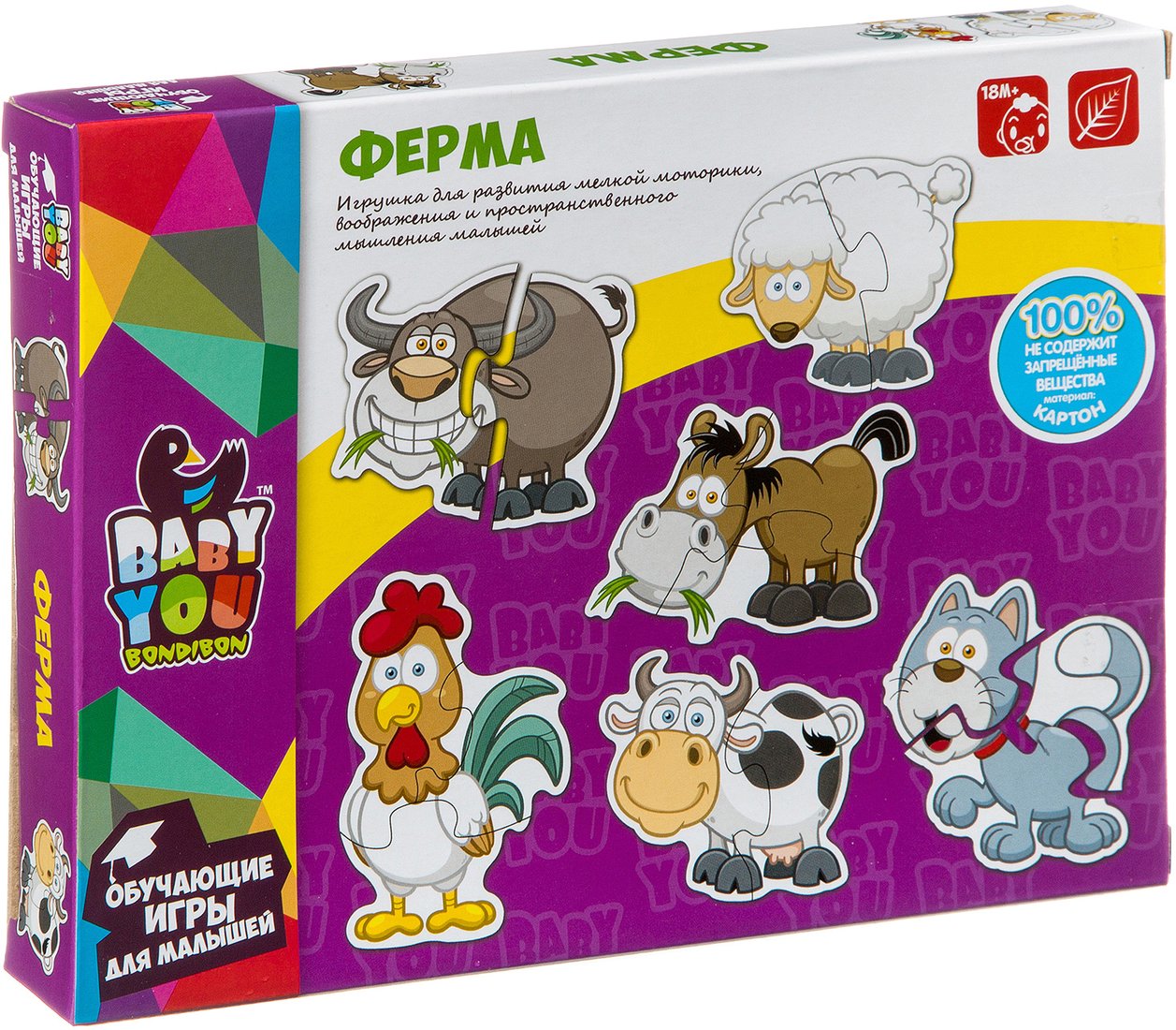 Мозаика/пазл Bondibon Ферма ВВ2817