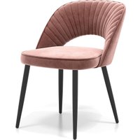 Стул Памир Новара F62 (розовый/черная опора)