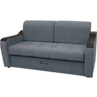 Диван Сириус Лидер-3 НПБ 185x110 (Eva 32 велюр серый)