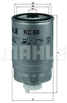 

Топливный фильтр Mahle Knecht KC68