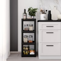 Стеллаж Sheffilton SHT-SS25-4 (черный)