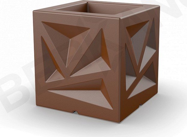 

Кашпо Berkano Icelandic Cube DB (коричневый)