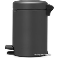 Мусорное ведро Brabantia Pedal Bin NewIcon 3 л (минерально-графитовый)