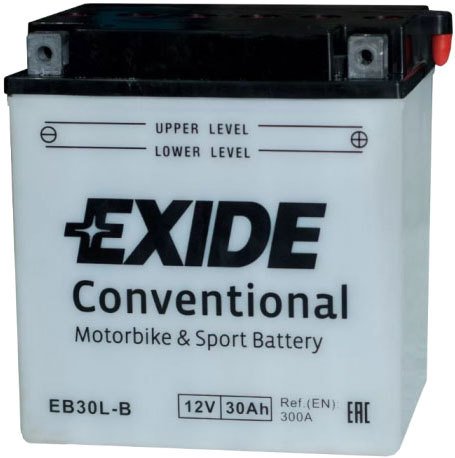 

Мотоциклетный аккумулятор Exide Conventional YB30L-B (30 А·ч)