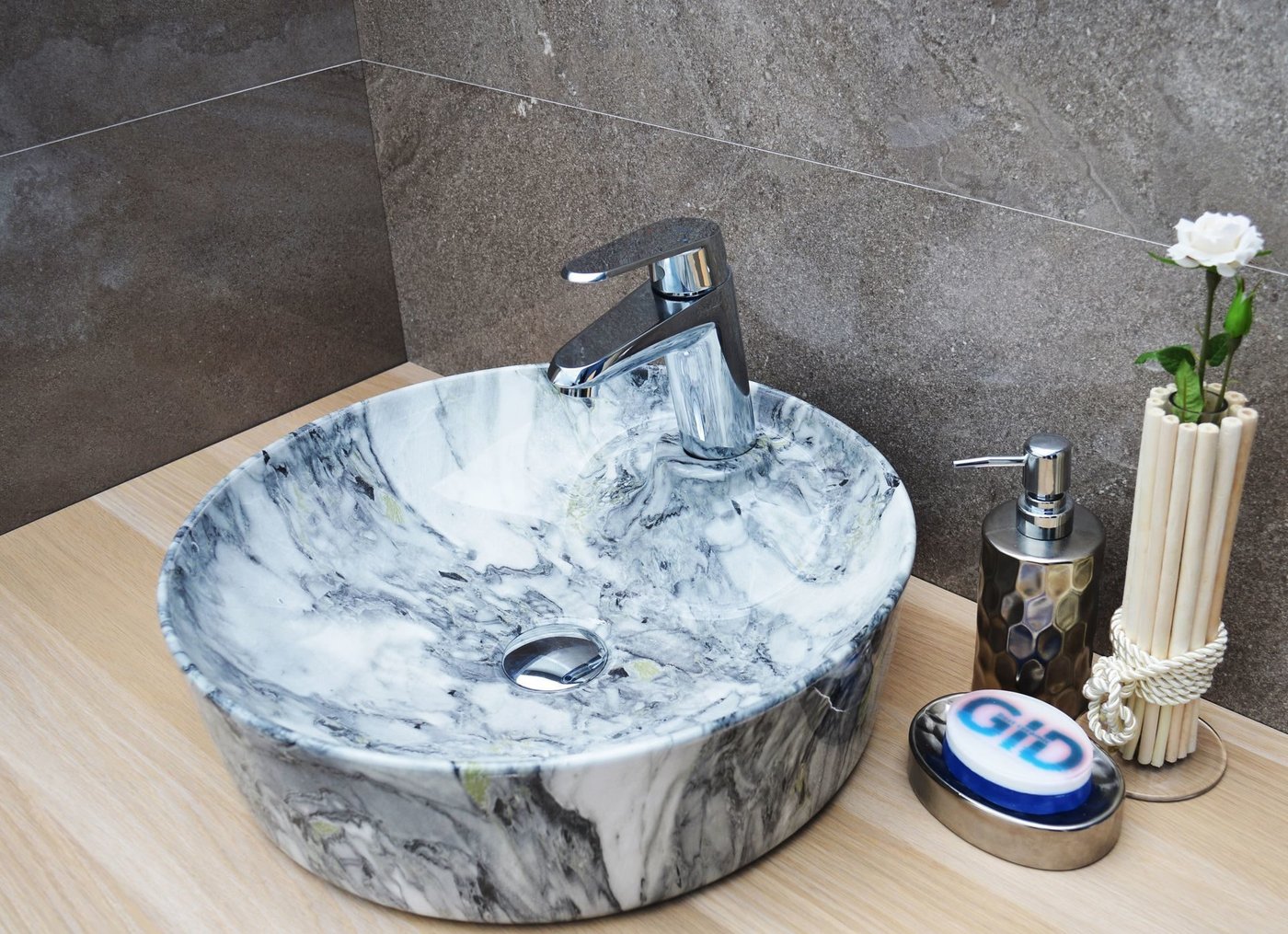 

Умывальник Gid MNC533 (серый/белый)