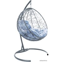 Подвесное кресло M-Group Круг 11050309 (серый ротанг/серая подушка)