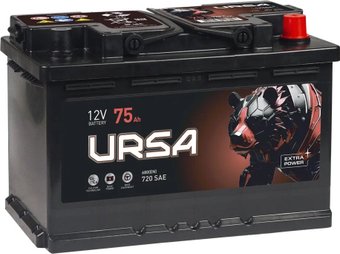 Ursa Extra Power 6СТ R+ (75 А·ч)