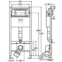 Инсталляция для унитаза Viega Prevista Dry 792 831