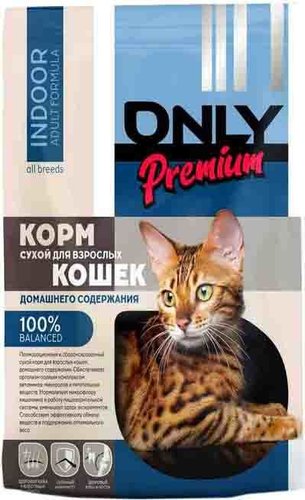 Сухой корм для кошек ONLY Премиум для кошек домашнего содержания 400 г