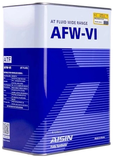 

Трансмиссионное масло Aisin AFW-VI 4л