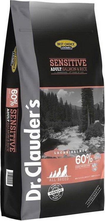 

Сухой корм для собак Dr.Clauder`s Sensitive Best Choice Adult Salmon & Rice (с лососем и рисом) 12.5 кг
