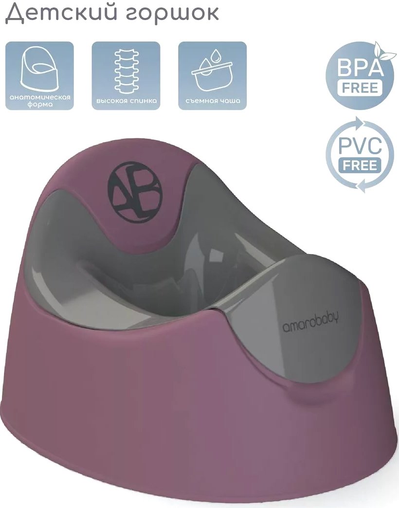 

Детский горшок Amarobaby Bonny AB221104B/22 (фиолетовый)