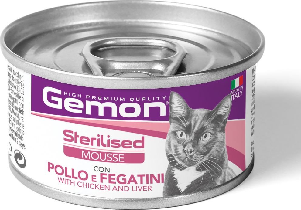 Пресервы Gemon Mousse Sterilised ric chicken and liver 85 г