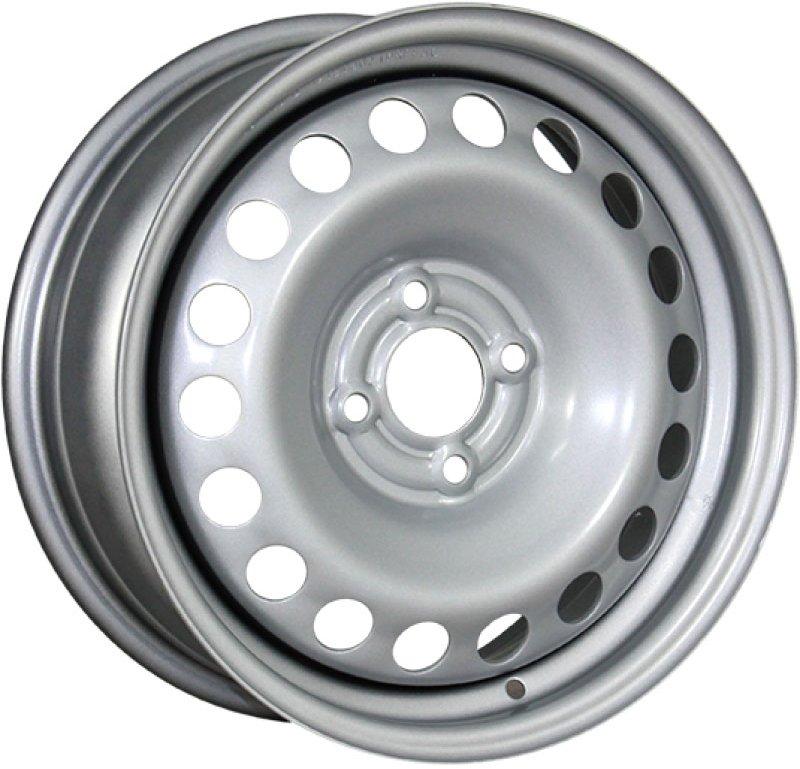 

Штампованные диски TREBL 1676 16x6.5" 4x100мм DIA 60.1мм ET 37мм Silver