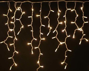 Гирлянда бахрома LuMax LED-ICL-115L-240V (теплый белый)