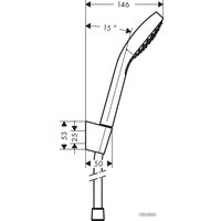 Душевой гарнитур  Hansgrohe Croma Select E Vario [26413400]