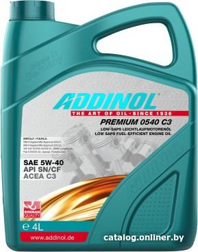 Моторное масло Addinol Premium 0540 C3 5W-40 4л