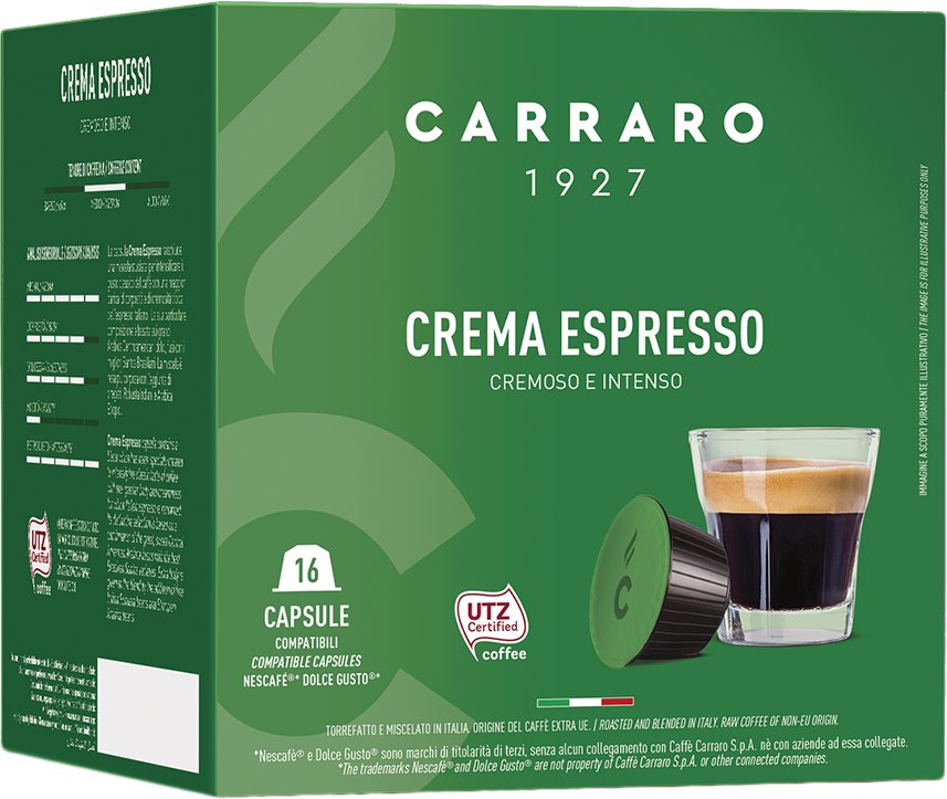 

Кофе в капсулах Carraro Crema Espresso в капсулах Dolce Gusto 16 шт