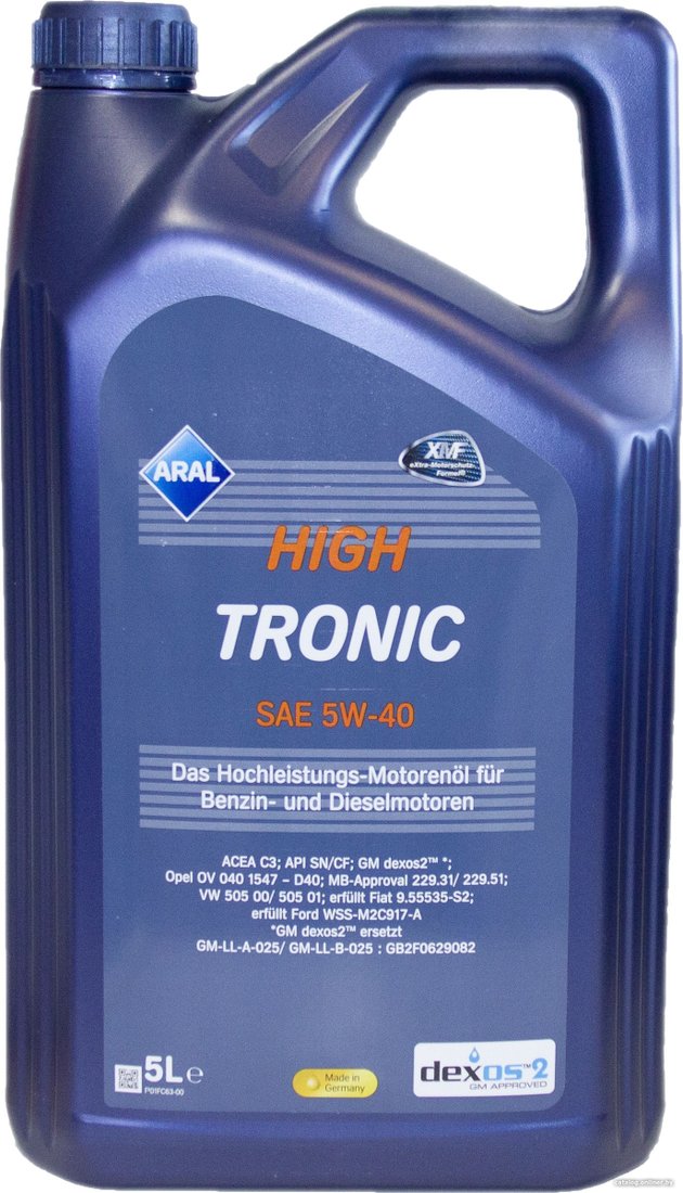 Моторное масло Aral HighTronic 5W-40 5л