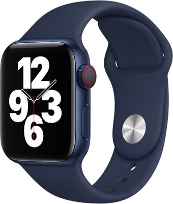 Apple спортивный 44 мм (темный ультрамарин, S/M и M/L) MYAX2
