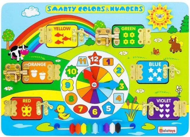 

Бизиборд Alatoys Smarty colors & Numbers ВВ501