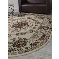 Ковер для жилой комнаты Merinos Colizey D057-OVAL-CREAM (2х3)
