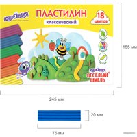Пластилин Юнландия Веселый шмель 106432 (18 цв)