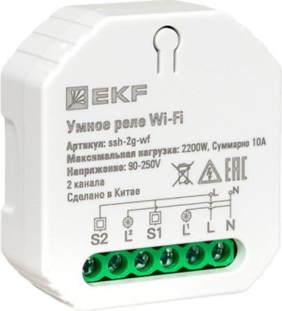 

Реле программируемое EKF Wi-Fi Connect ssh-2g-wf